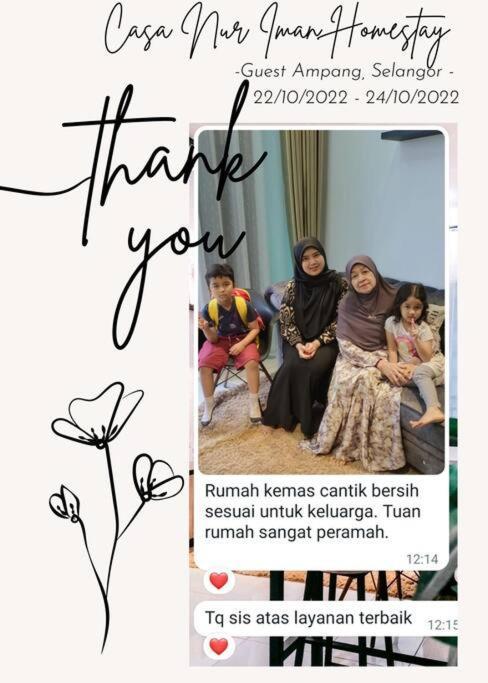 Homestay Casa Nur Iman @Adelia Kajang Dış mekan fotoğraf